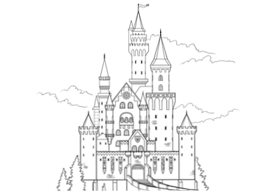 Comment Dessiner Un Chateau Design Et Illustration Developpement De Sites Web Jeux Informatiques Et Applications Mobiles