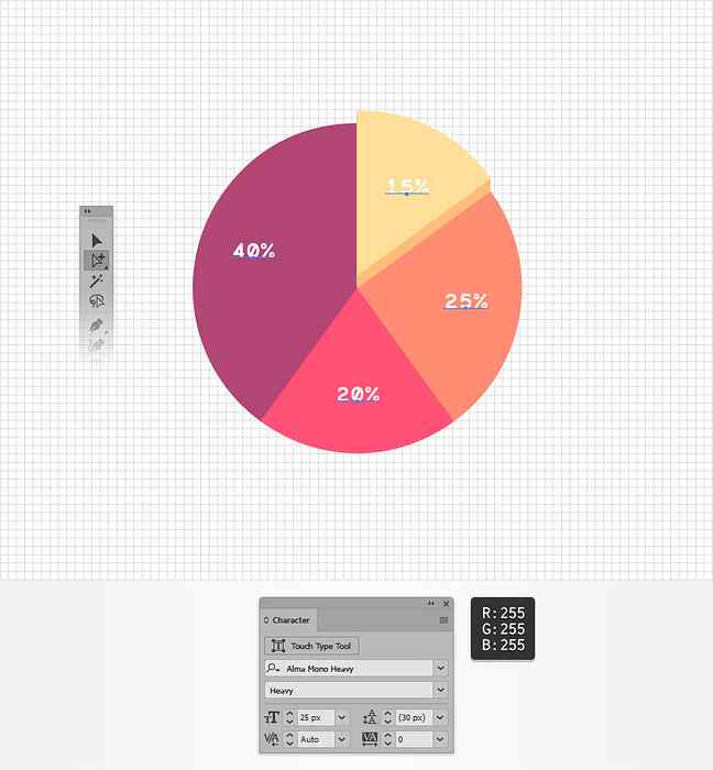 So Erstellen Sie Ein Bearbeitbares Kreisdiagramm In Adobe Illustrator Design Illustration Website Entwicklung Computerspiele Und Mobile Anwendungen