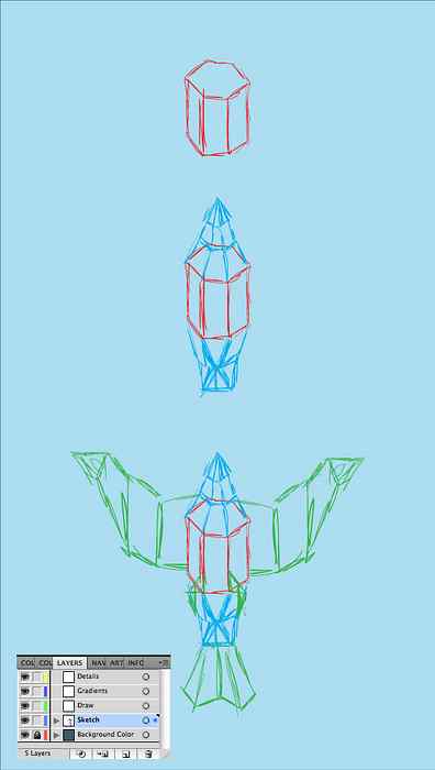 Betere Maak een 3D-papiervogel met geometrische vormen in Adobe DU-86