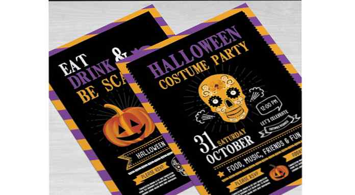 64 Awesome Halloween Einladungen Und Flyer Fur Ihre Gespenstischen Feiern Design Illustration Website Entwicklung Computerspiele Und Mobile Anwendungen