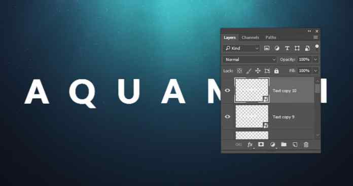 So Erstellen Sie Einen Von Aquaman Inspirierten Texteffekt In Adobe Photoshop Design Illustration Website Entwicklung Computerspiele Und Mobile Anwendungen