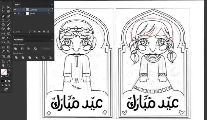 Erstellen Von Eid Mubarak Geldkarten Fur Kinder In Adobe Illustrator Design Illustration Website Entwicklung Computerspiele Und Mobile Anwendungen
