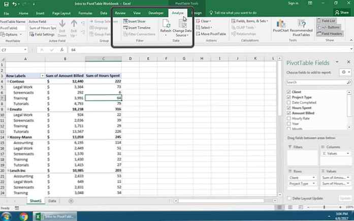 Come Aggiungere I Separatori Alle Tabelle Pivot In Excel In 60 Secondi Attivita Commerciale Sviluppo Di Siti Web Giochi Per Computer E Applicazioni Mobili