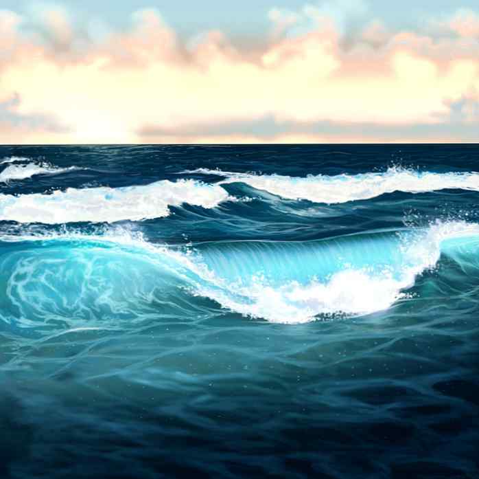 So Zeichnen Sie Wasser Wellen Und Das Meer In Adobe Photoshop Design Illustration Website Entwicklung Computerspiele Und Mobile Anwendungen