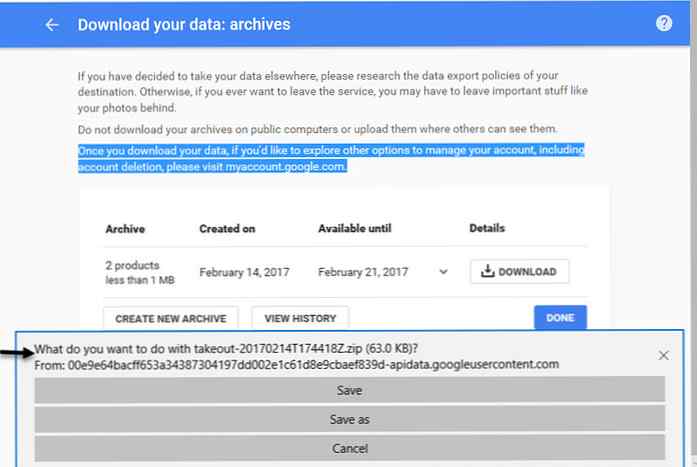 Notificare privind confidențialitatea Google Chrome